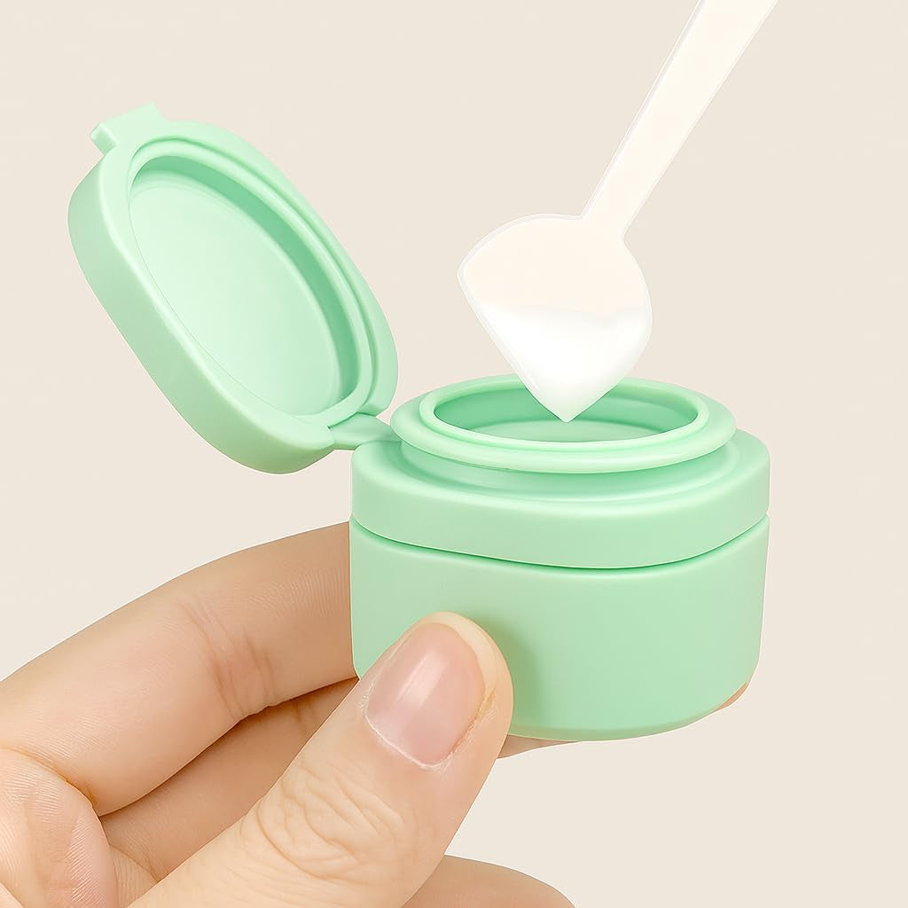 5Pcs Travel Cream Dispenser Bottles Set Travel Bottles Toiletry Containers Set, TSA Approved, Travel Essentials